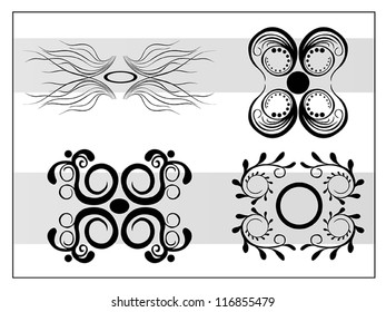 vector set: calligraphic design elements and page decoration - lots of useful elements to embellish your layout