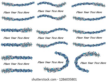 vector set: calligraphic design elements and page decoration