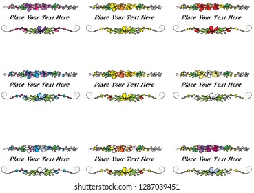 vector set: calligraphic design elements and page decoration