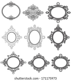 vector set: calligraphic design elements and page decoration