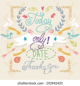 Vector set: calligraphic design elements and page decoration, Premium Quality and Satisfaction Guarantee Label collection with vintage floral elements. 