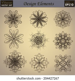 Vector set: calligraphic design elements and page decoration, Useful elements for your layout design. Premium Quality, Genuine and Satisfaction, Easy to Edit