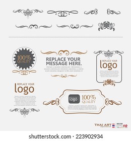 vector set: calligraphic design elements and page decoration - lots of useful elements to embellish your layout