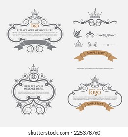 vector set: calligraphic design elements and page decoration - lots of useful elements to embellish your layout