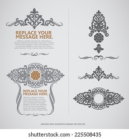 vector set: calligraphic design elements and page decoration - lots of useful elements to embellish your layout