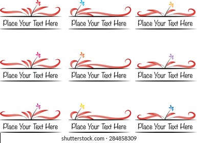 vector set: calligraphic design elements and page decoration