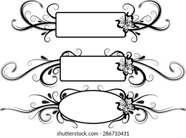 vector set: calligraphic design elements and page decoration
