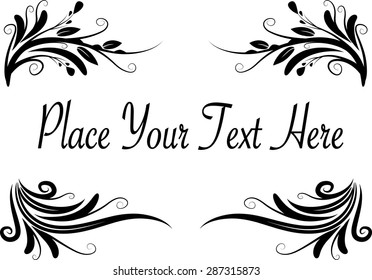 vector set: calligraphic design elements and page decoration