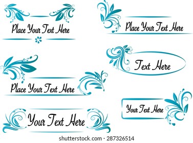 vector set: calligraphic design elements and page decoration