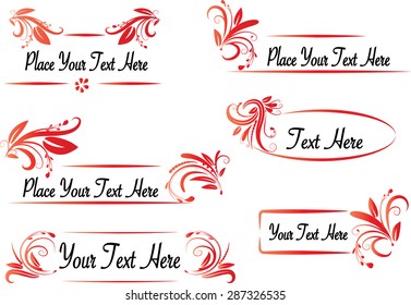 vector set: calligraphic design elements and page decoration