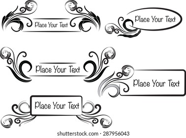 vector set: calligraphic design elements and page decoration