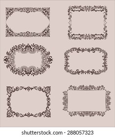 vector set: calligraphic design elements and page decoration, Premium Quality and Satisfaction Guarantee Label collection with vintage engraving flowers