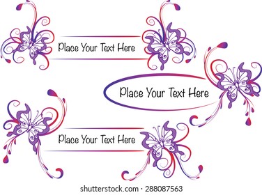 vector set: calligraphic design elements and page decoration