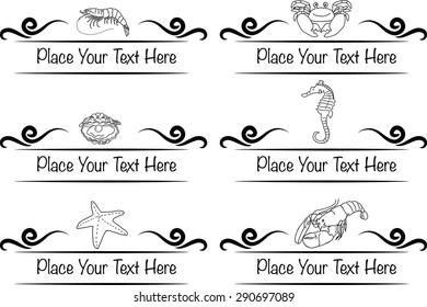 vector set: calligraphic design elements and page decoration