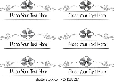 vector set: calligraphic design elements and page decoration