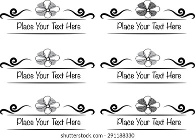 vector set: calligraphic design elements and page decoration