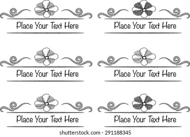 vector set: calligraphic design elements and page decoration