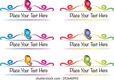 vector set: calligraphic design elements and page decoration