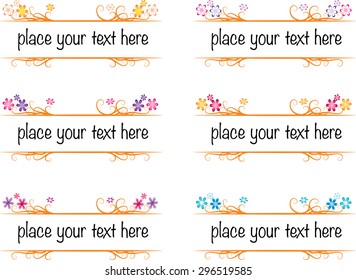 vector set: calligraphic design elements and page decoration