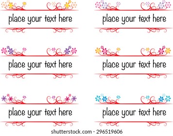 vector set: calligraphic design elements and page decoration