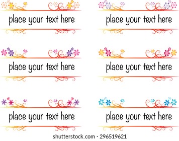 vector set: calligraphic design elements and page decoration