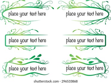 vector set: calligraphic design elements and page decoration