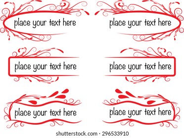 vector set: calligraphic design elements and page decoration