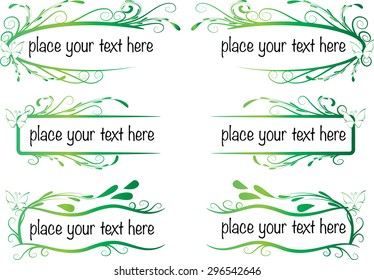 vector set: calligraphic design elements and page decoration