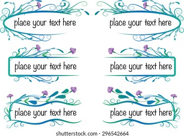 vector set: calligraphic design elements and page decoration