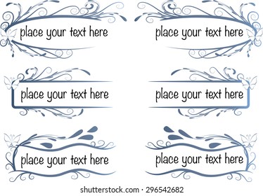 vector set: calligraphic design elements and page decoration