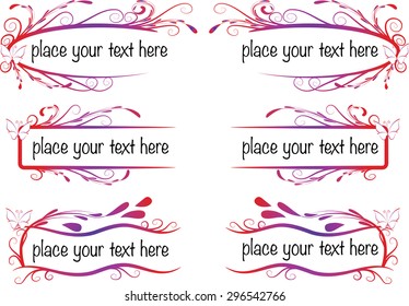 vector set: calligraphic design elements and page decoration