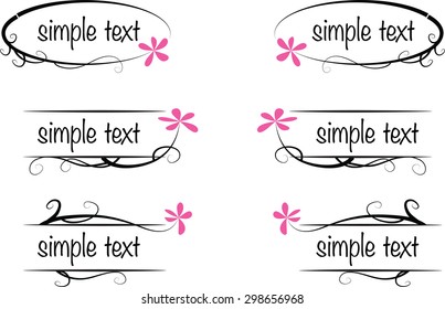 vector set: calligraphic design elements and page decoration