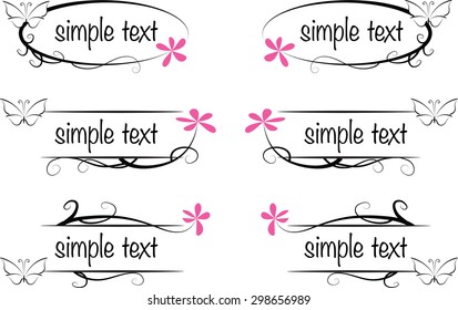 vector set: calligraphic design elements and page decoration