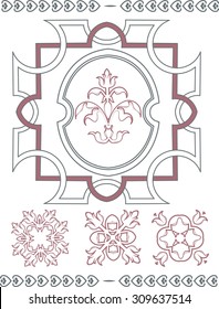 vector set: calligraphic design elements and page decoration
