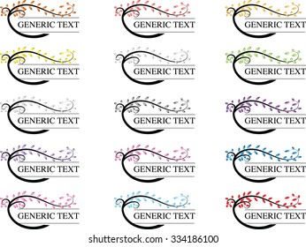 vector set: calligraphic design elements and page decoration