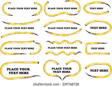 vector set: calligraphic design elements and page decoration