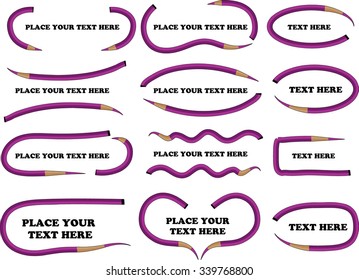 vector set: calligraphic design elements and page decoration