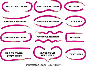 vector set: calligraphic design elements and page decoration