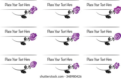 vector set: calligraphic design elements and page decoration