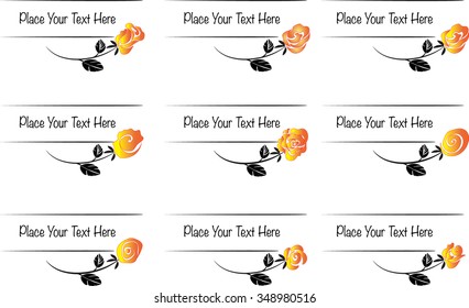 vector set: calligraphic design elements and page decoration