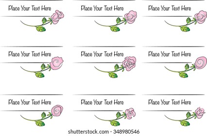 vector set: calligraphic design elements and page decoration