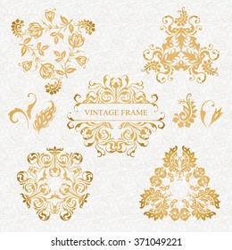 vector set: calligraphic design elements and page decoration - lots of useful elements to embellish your layout