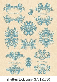 vector set calligraphic design elements and page decoration  lots of useful elements to embellish your layout