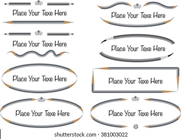 vector set: calligraphic design elements and page decoration