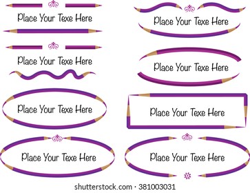 vector set: calligraphic design elements and page decoration