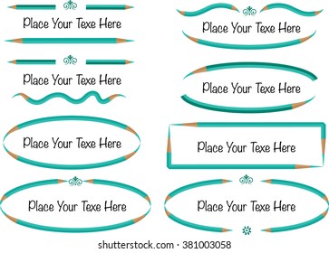 vector set: calligraphic design elements and page decoration