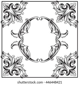 Vector set of calligraphic design elements: page decoration, Premium Quality