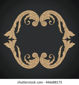 Vector set of calligraphic design elements: page decoration, Premium Quality