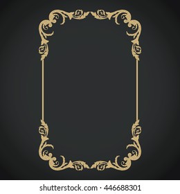 Vector set of calligraphic design elements: page decoration, Premium Quality