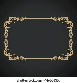 Vector set of calligraphic design elements: page decoration, Premium Quality